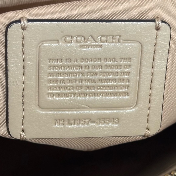 ONE OF A KIND Upcrafted Coach Chaise Crossbody with Tea Rose Accents - Picture 6 of 16